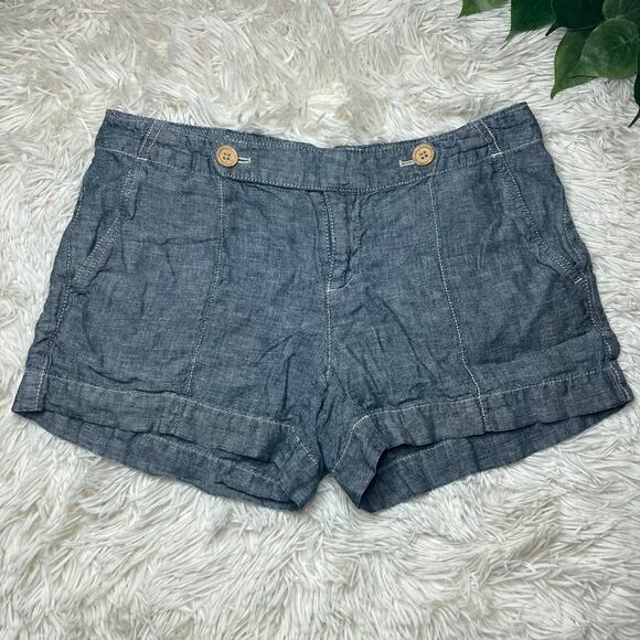 Ann Taylor LOFT | woman’s light blue chambray shorts - Picture 1 of 10